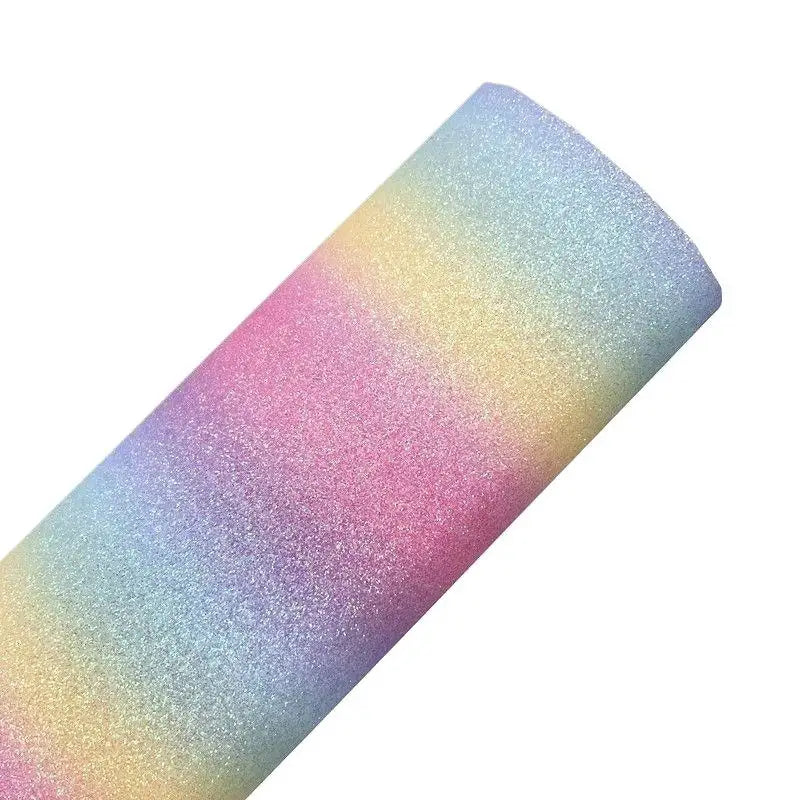 DIY Rainbow Sequin Fabric, Gradient Flash Ironing Cloth for Crafts, Reusable Heat-Insulation Mat, Sewing Accessory Qme