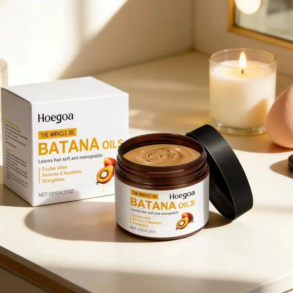 Batana Hair Mask Deeply Nourish Improve Damaged Hair Repair Drying Rough Reduce Breakage Frizz Smoothing Hair Conditioners 120g Qme