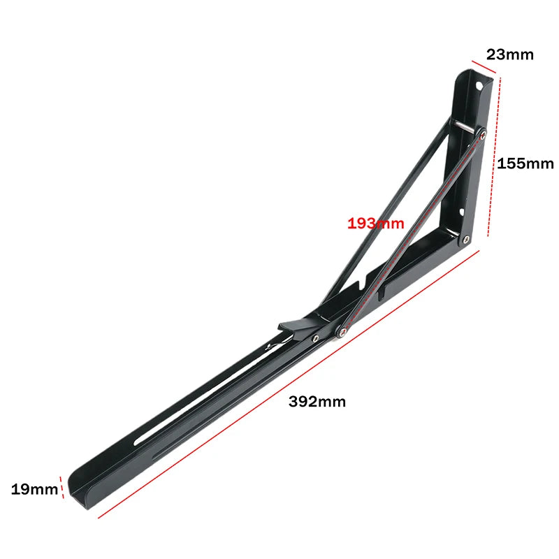 Innovative 1 Cold Rolled Steel Triangle Folding Shelf Bracket Qme 16inch 1PCS