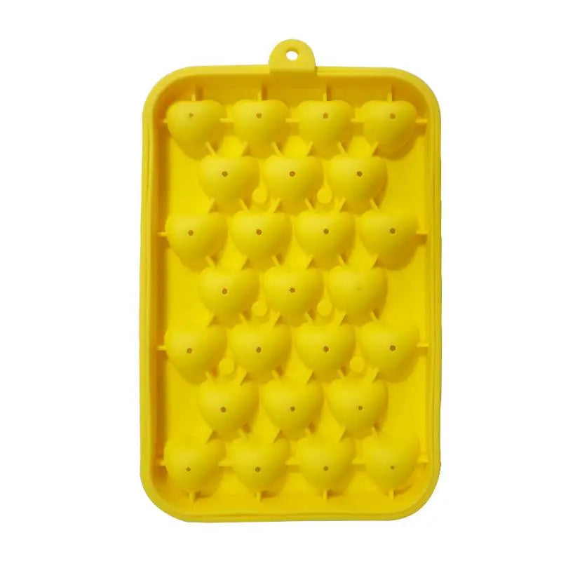 25 Grids Ball Mold Silicone Cover Ice Storage Box Easy Demould DIY Qme A8