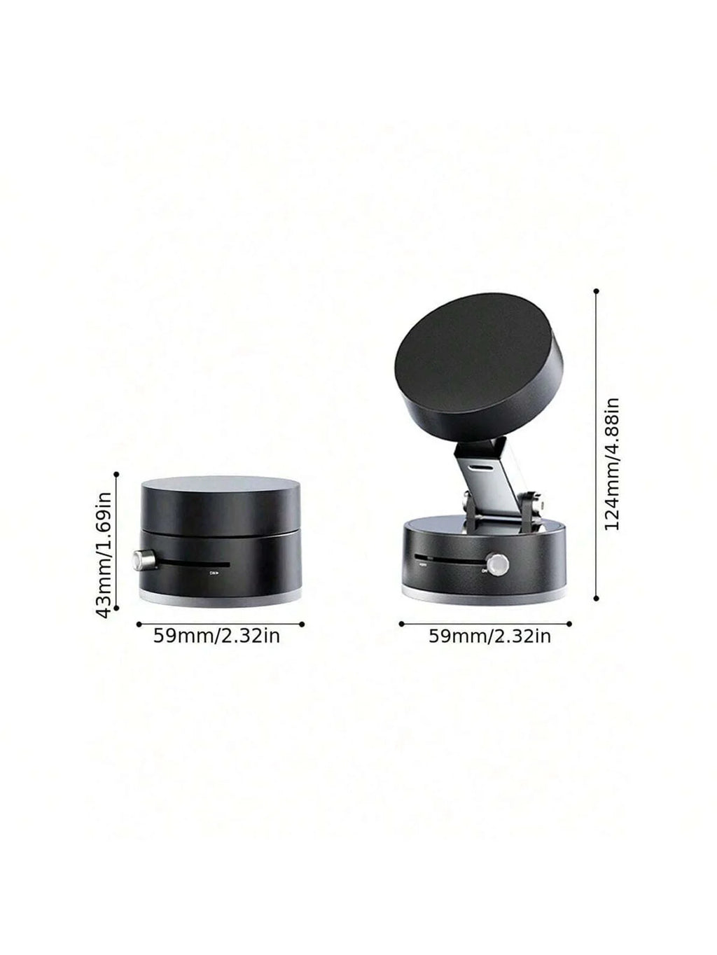 Vacuum Magnetic Phone Holder Desktop Foldable Extendable Lazy Car Qme