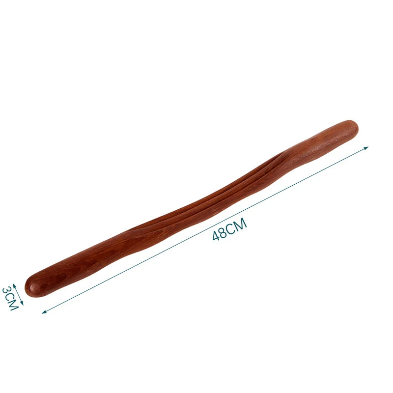 Massage Guasha Scraping Stick Tools Back Shoulder Neck Waist Leg Qme 48CM