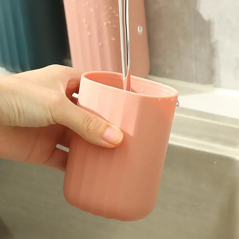 Simple Home Travel Rinse Cup Mouthwash Cup Tooth Bucket Toothbrush Toothpaste Storage Box Toothpaste Box Portable Set Qme