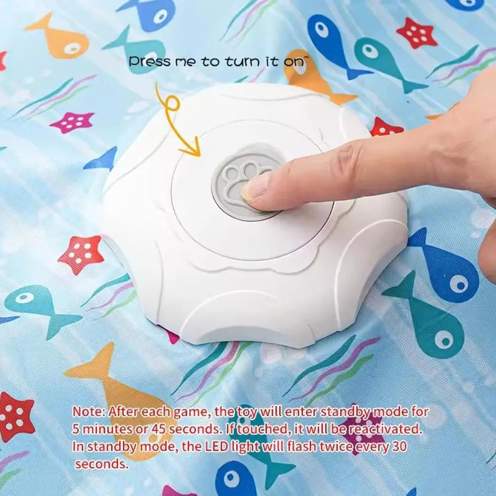 Interactive Cat Toys Automatic Turntable Pet Game Cover Moving Qme