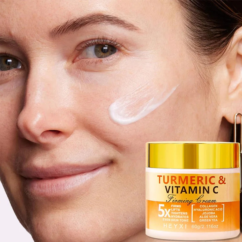 Turmeric Vitamin C Firming Face Cream Moisturizing Replenishing Water Qme 1pcs