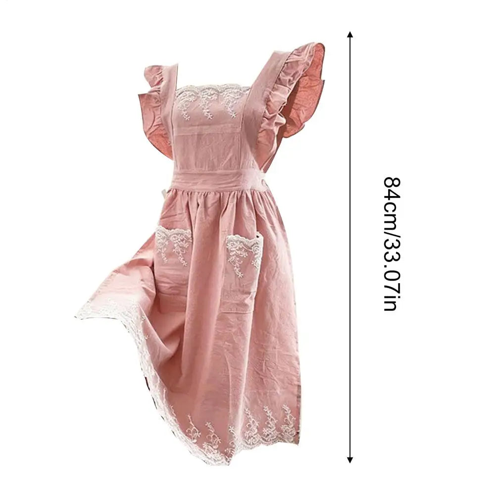 Kitchen Aprons For Women Elegant Adjustable With Pockets Womens Dresses Gardening Apron For Cooking Baking Cleaning Work Qme China Mainland B