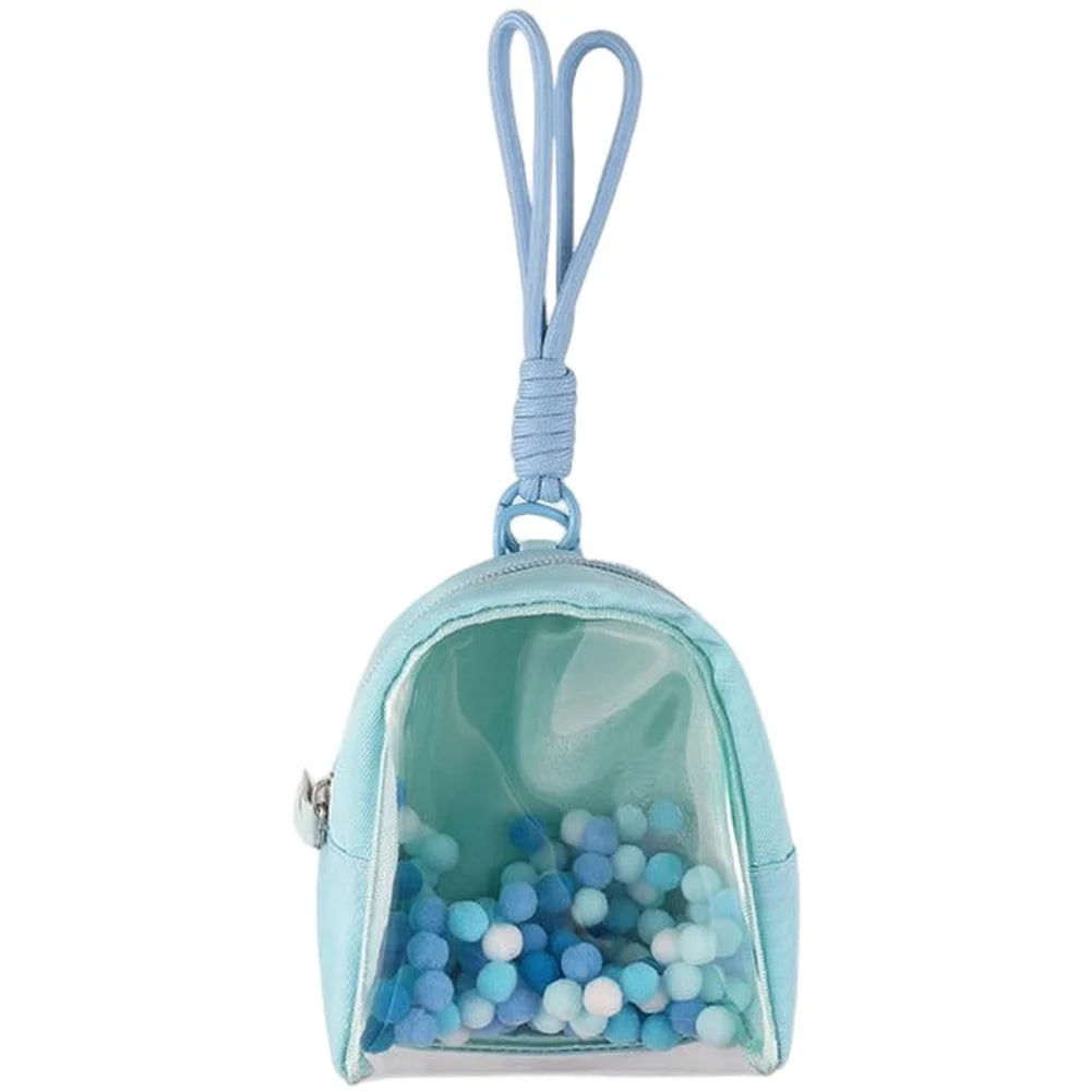 Tamagotchi Paradise Transparent Display Storage Bag Waterproof Qme blue