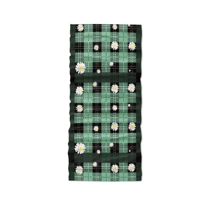 Fashion Daisy Series Headscarf Ladies Outdoor Sweat-wiping Dust-proof