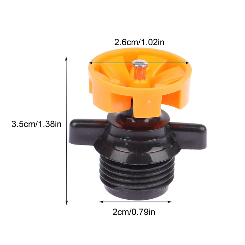 1/5Pcs 1/2" Male Thread Automatic Rotation 360 Degree Watering Nozzle Sprinkler Garden Park Lawn Flower Vegetable Irrigation. Qme