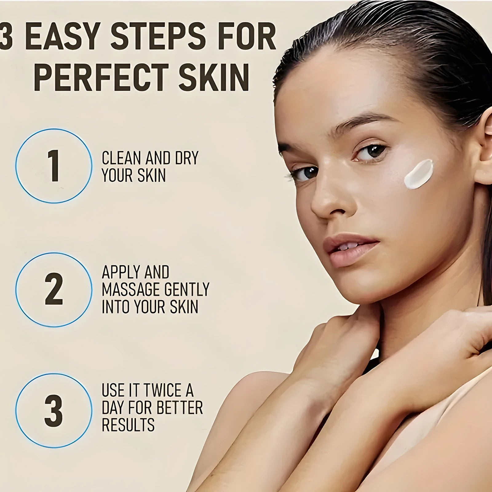50g Instant Facial Bee Venom Lifting Cream, Smooths Fine Lines and Wrinkles, Moisturizes and Firms, with a Silky Texture Suitable for All Skin Types Qme