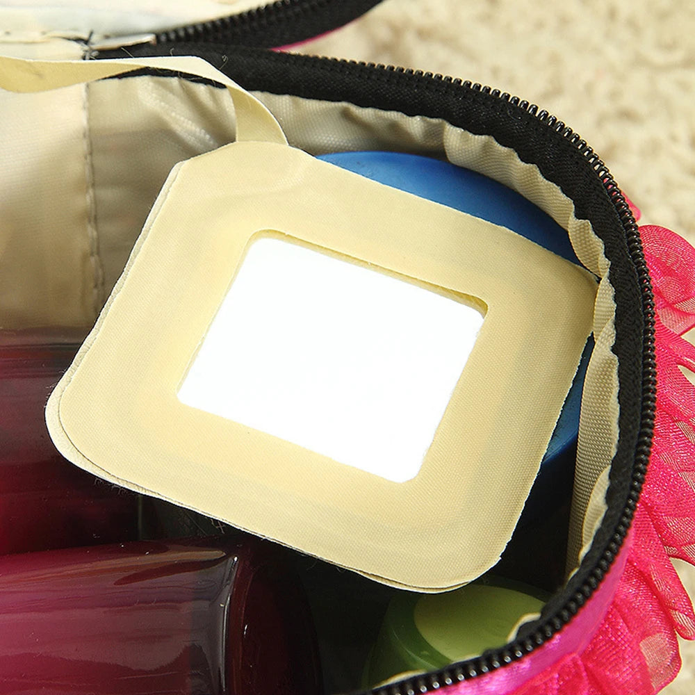 Creative Cylinder Compressible Miscellaneous Toiletries Bag Waterproof Desktop Large Capacity Travel Storage Bag Qme