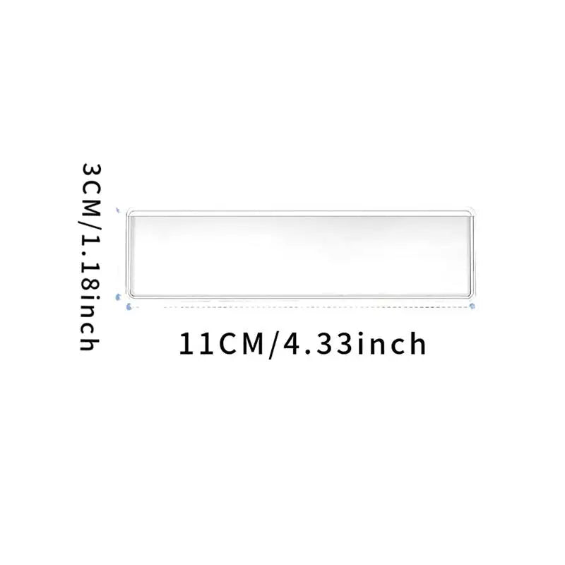 Clear Adhesive Shelf Tag Pockets No Trace PVC Label Holders Retail Qme