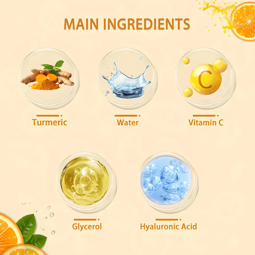 Turmeric&Vitamin C Neck Facia Care Wrinkle Lines Lifting Whitening Tighten Double Chin Anti-age Rejuvenation Skin Care Product Qme