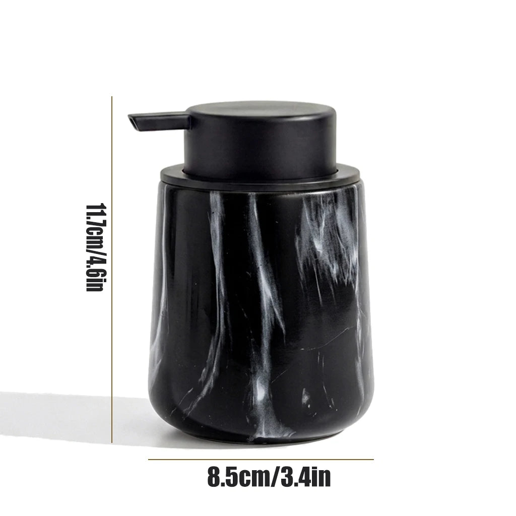 Luxury Marble Pattern Foaming Soap Dispenser Refillable Hand Soap Pump Bottle for Bathroom Kitchen Hand Washer Container Home Qme