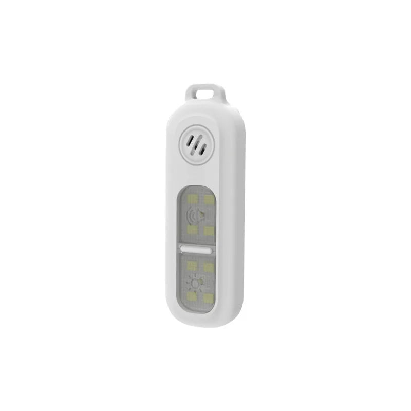 Outdoor night running three-color luminous light arm with personal alarm night riding and running anti-wolf safety warning light Qme White