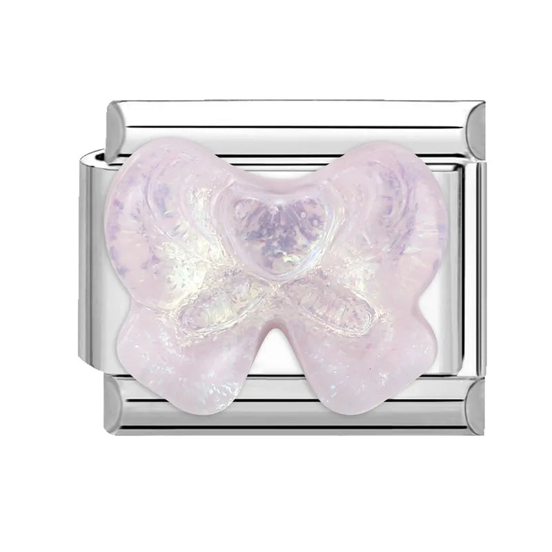 Fashion Colorful Y2K Heart Blue Purple Butterfly Italian Link Fit