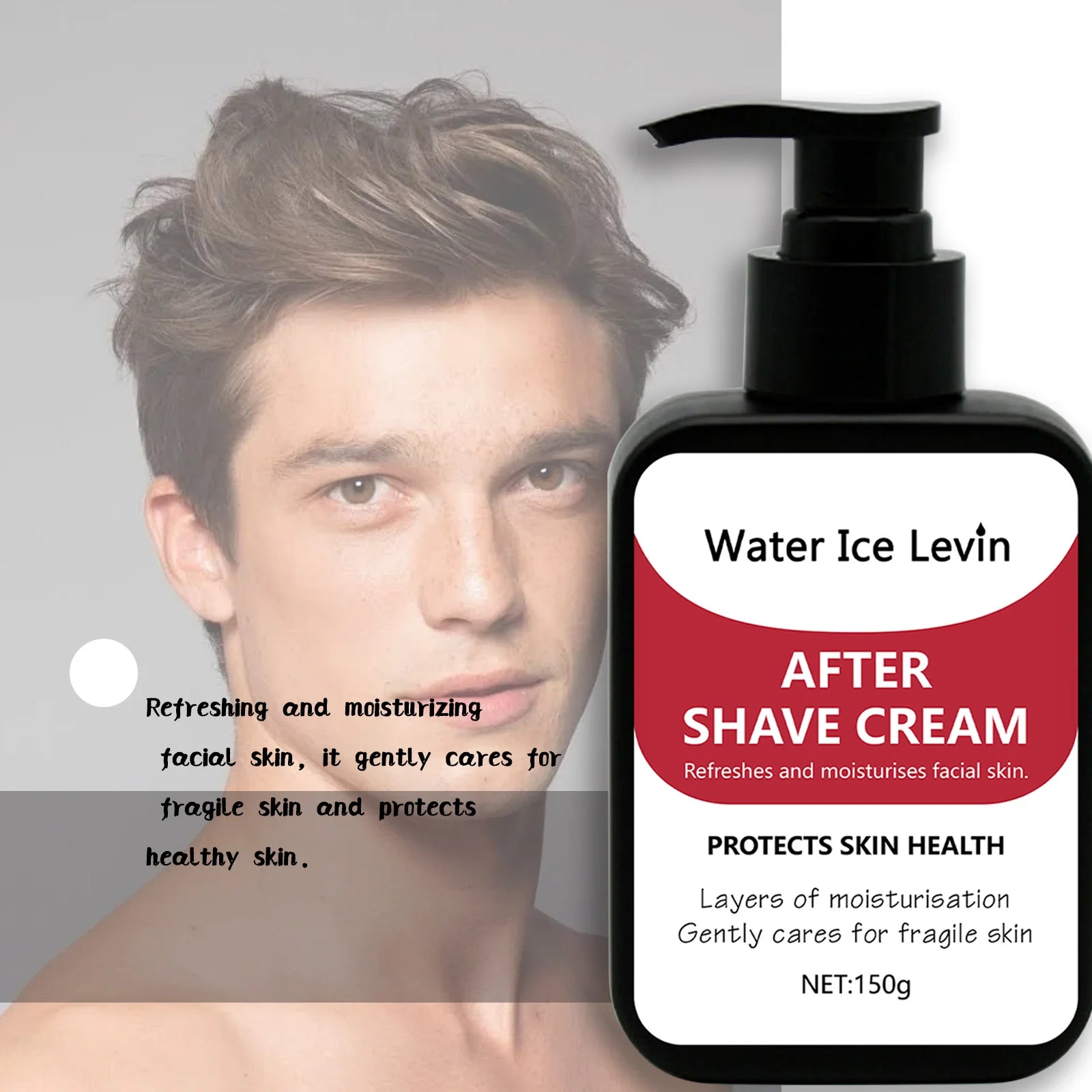 150g Men's Collagen After Shave Cream Firming Lighten Fine Lines Hydrating and Brightening Moisturizing Cream Qme