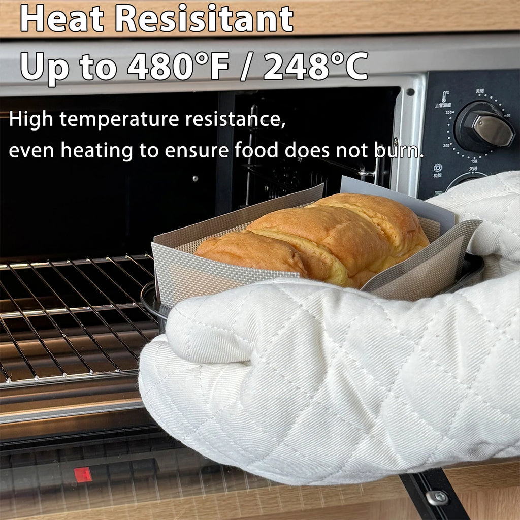 Silicone Bread Loaf Pan Liners Reusable Nonstick Baking Mat 9 5 X 1 Qme