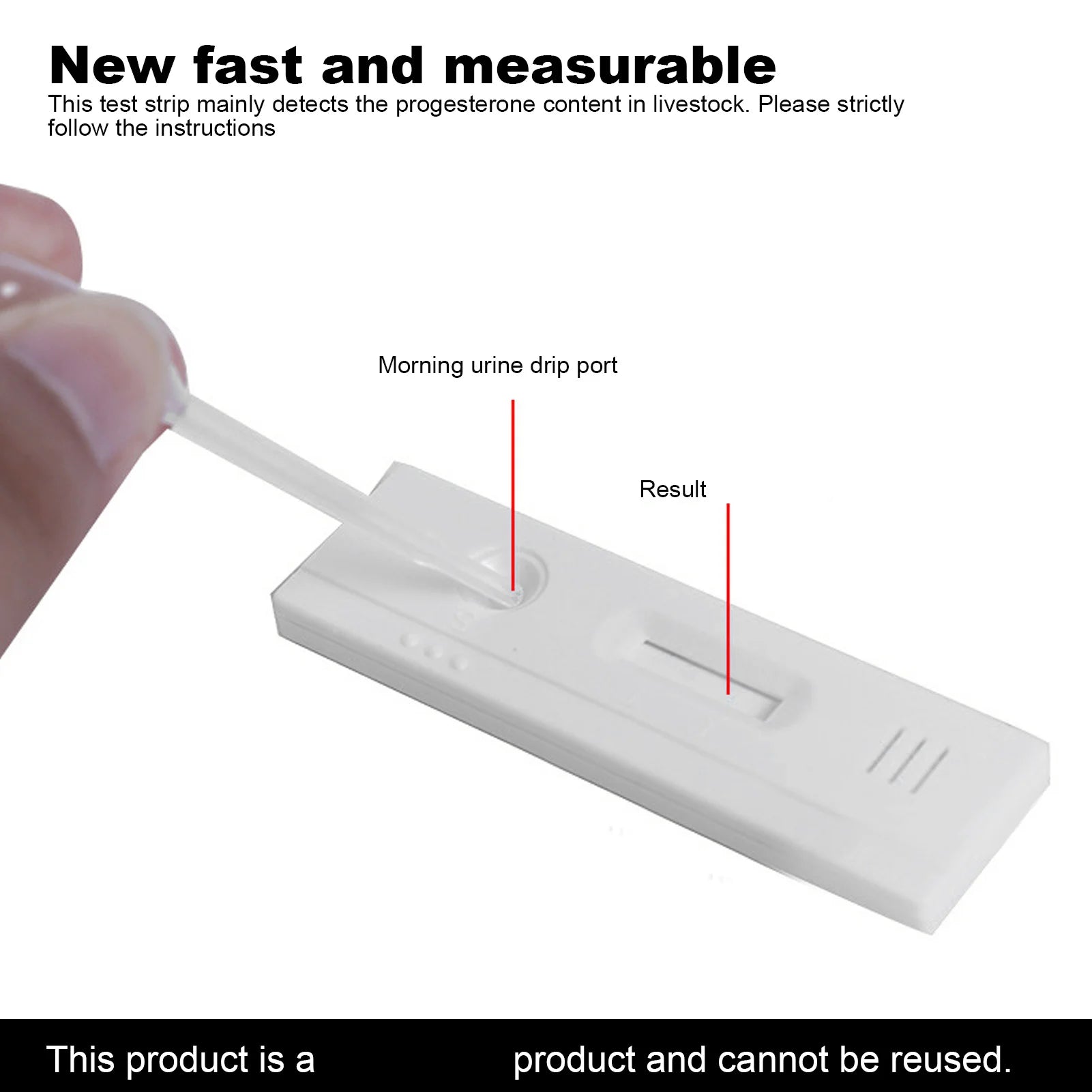 10Pcs Pig Pregnancy Test Strip Early Pregnant Detection Testing Tool Livestock Supply Pig Pregnancy Test Pig Pregnant Detection Qme