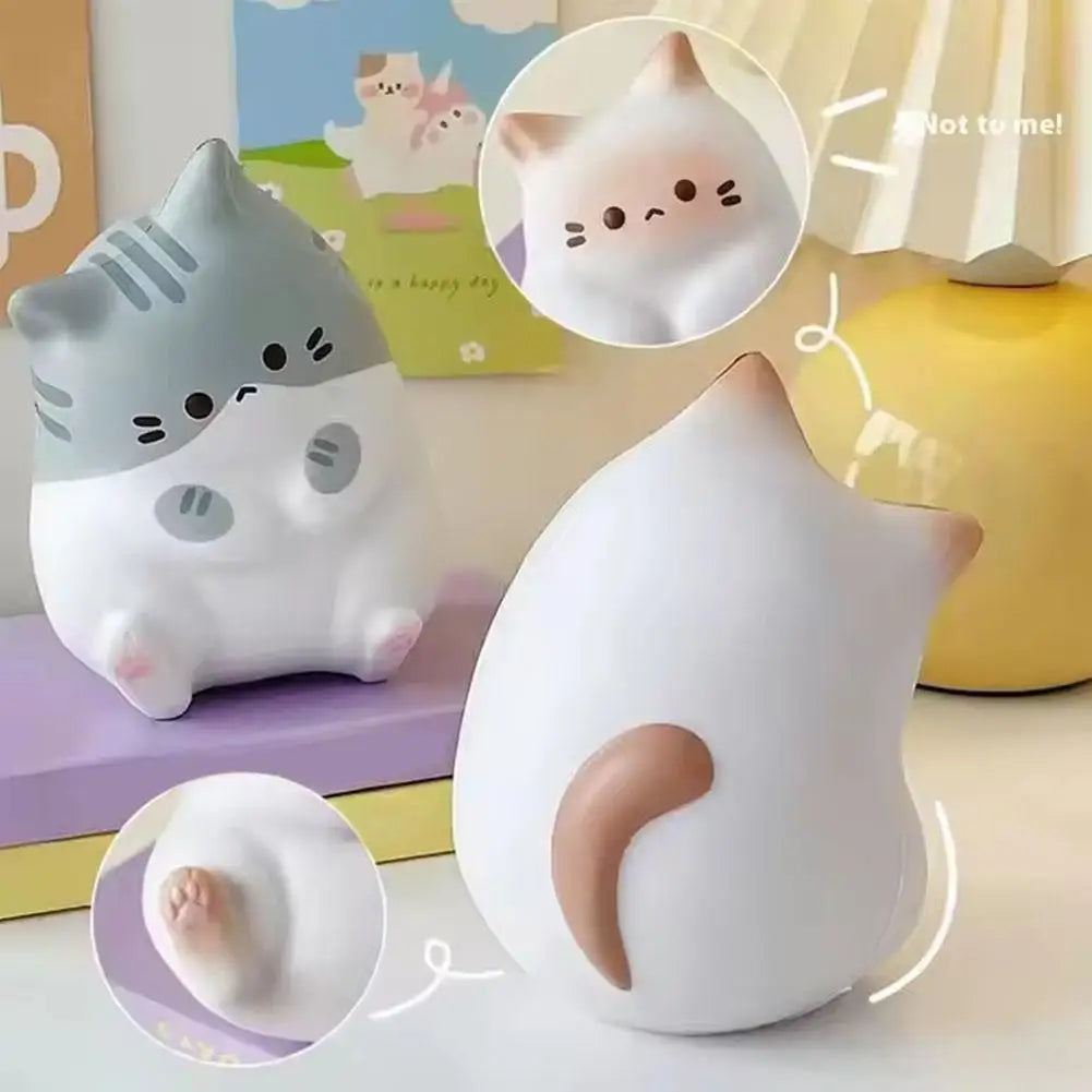 Kawai Cat Squishy Fidget Toy Slow Rebound Squeeze Stress Ball Cute Qme