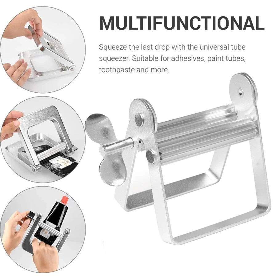 Metal Toothpaste Tube Squeezer-Large Multifunctional Tube Wringer Roller Dispenser for Hair Color Dye,Paint Tubes,Dispenser Tool Qme