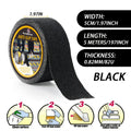 Anti Slip Safety Tape, Used for Anti Slip of Stairs and Steps, Strong Ground Grinding Tape (Yellow/Black) Hazard Warning Tape Qme Black-5cm 5m