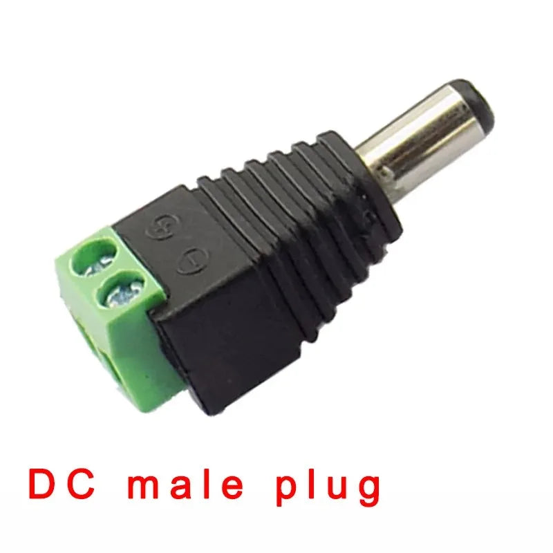 10PCS DC Power Plug/Socket 005/022B Male Female Connector 5.5-2.1/2.5/3mm Qme