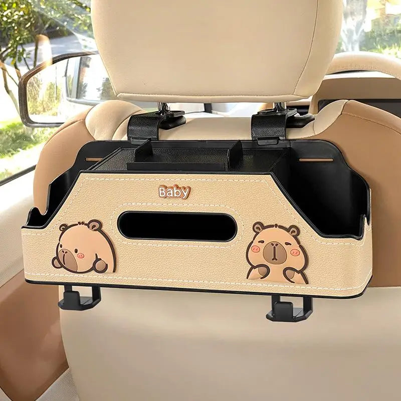 Sturdy Auto Organizer 1 Car Multifunctional Back Seat Storage Box Qme A1