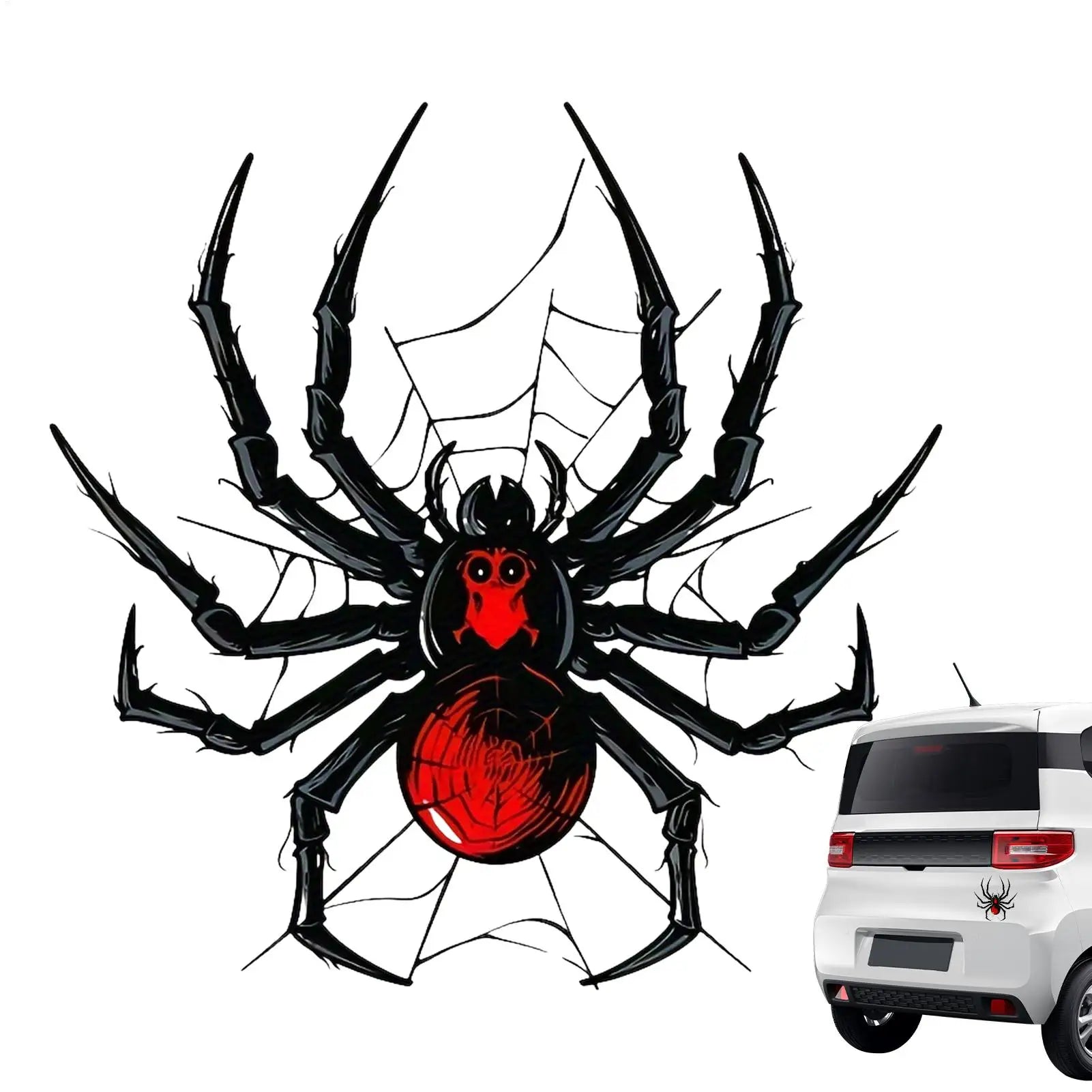 Cartoon Car Stickers Spider Cartoon Car Decals Fashionable Auto Animal Stickers Decorative Car Sticker For Vehicles Decorations Qme