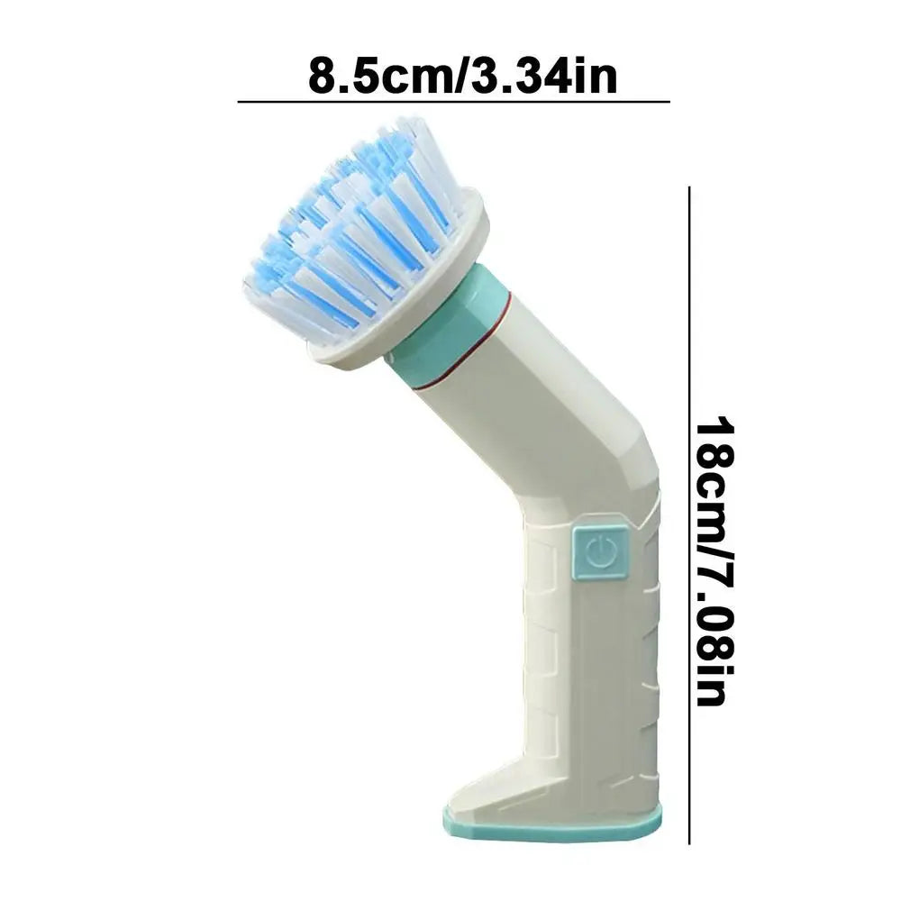 Electric Rotating Scrubber Electric Shower Scrubber Handheld Scrubber Waterproof Design Dish Brush 2 Rotating Speeds For Qme White China Mainland