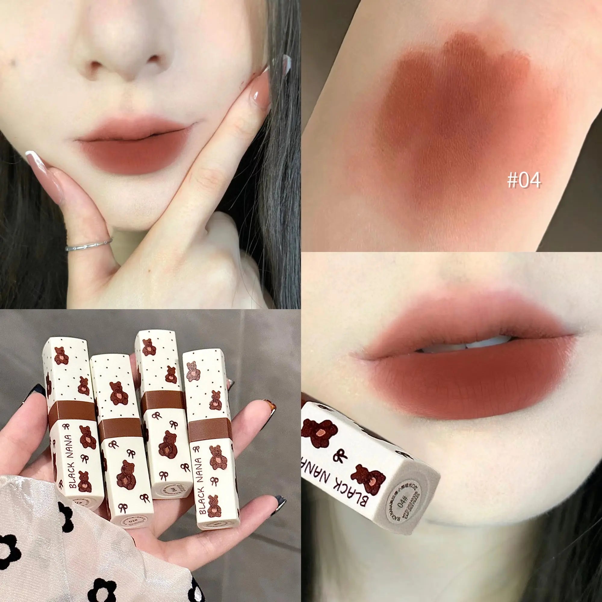 Matte Velvet Lipstick Cute Female Natural Lip Mud Student Party Qme DB87-4