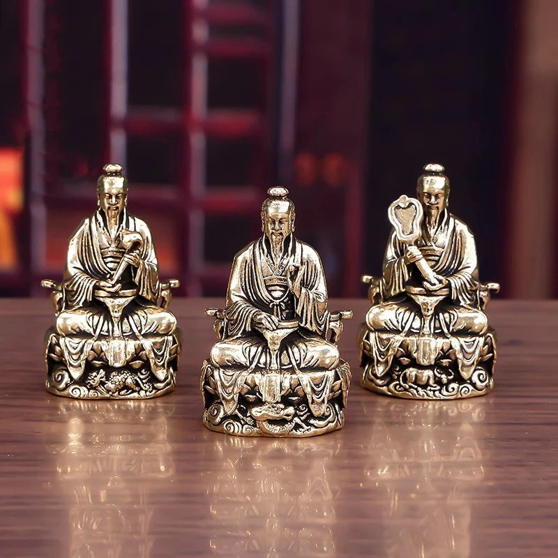Sculpture Carving Statue Collection Home Decor Sanqing Tianzun Qme