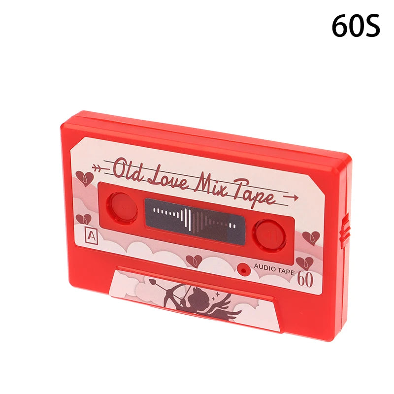 Creative Plastic Voice Recording Cassette Tape 60/300 Seconds Voice Recorder Greeting Card Small gifts Qme style 11