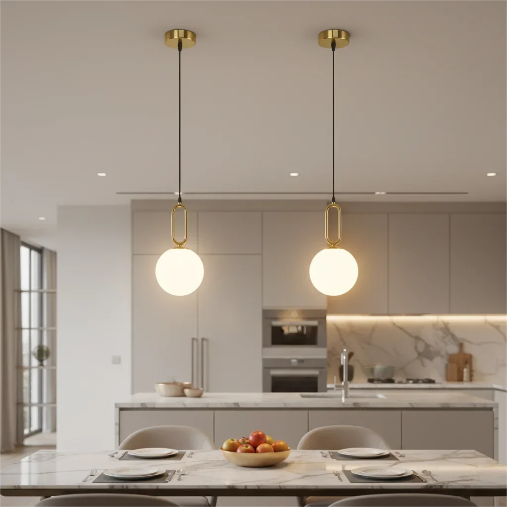Modern Pendant Light Nordic Minimalist Hanging Lamp Ceiling Decoration PVC Ball Lighting Living Bedroom Dining Room Qme
