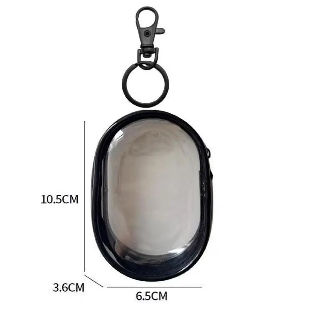 Versatile Clear Cord Storage Bag Compact Travel Electronics Organizer Qme black M
