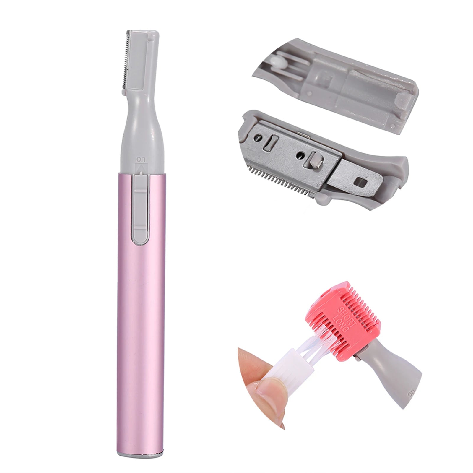 Face Hair Removal New Portable Electric Face Eyebrow Hair Body Blade Shaver Remover Trimmer Beauty for Women Qme