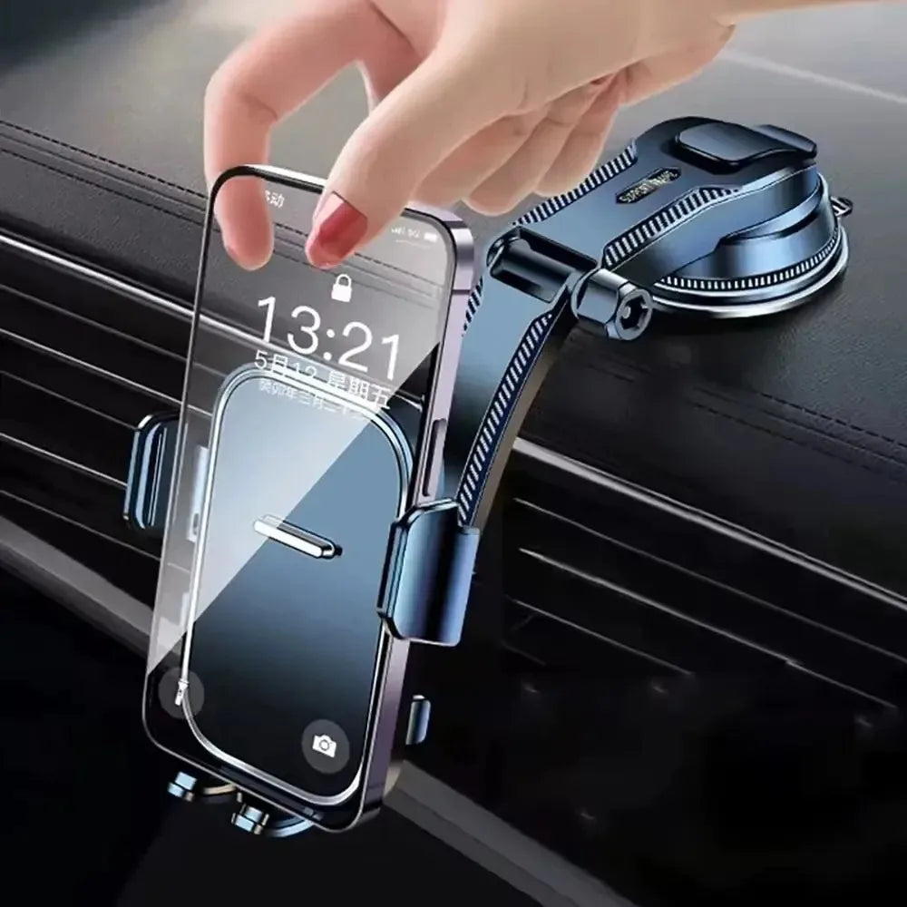 Car Phone Holder Dashboard Auto Cellphone Holder 360 Degree Rotation Universal Desk Windshield Hanging Phone Navigation Bracket Qme