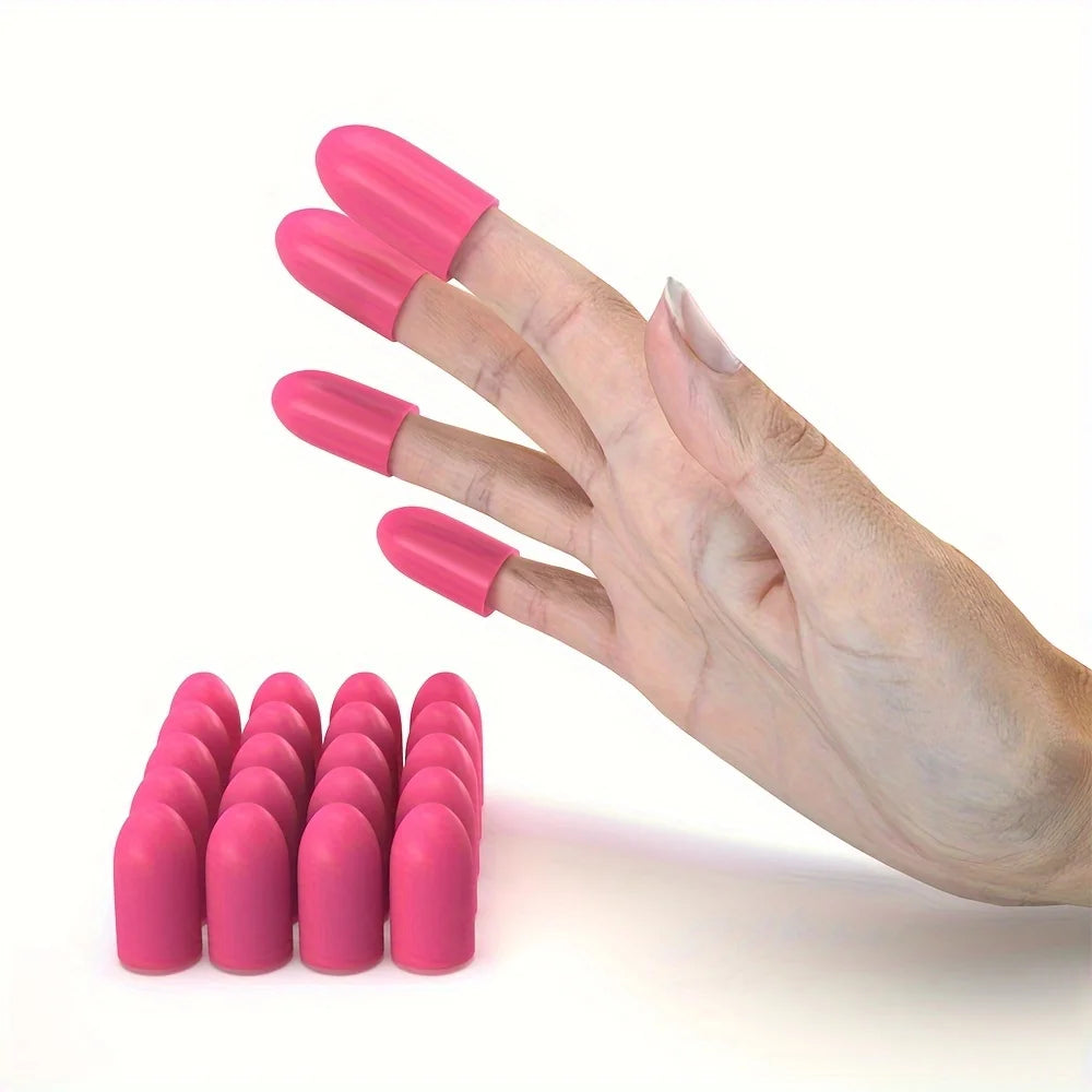 Silicone Finger Guards for Crafting, Guitar Playing, Anti-Slip Finger Protectors Qme