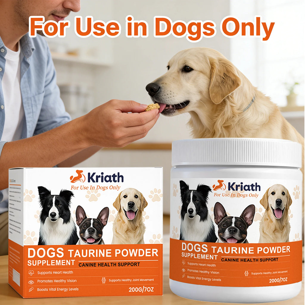 Dogs Taurine Powder Support Heart Health Boosts Vital Energy Levels Maintain Healthy Joint Movement Daily Nutrition Supplements Qme