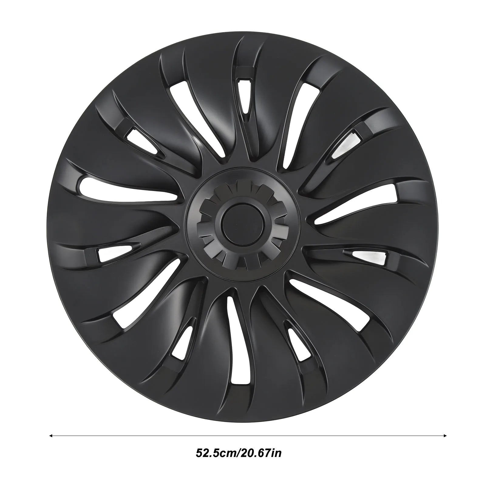 4Pcs Matte Black Symmetrical Wheel Hub 19 Inch Replacement Enhance Vehicle Appearance for Tesla Model Y 2020 to 2023 Qme