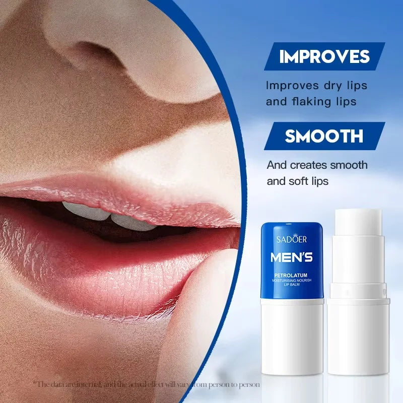Men Lip Balm Moisturizing Hydration Fading Lip Lines Anti-Cracking Remove Dead Skin Refreshing And Not Greasy Exquisite Lip Care Qme