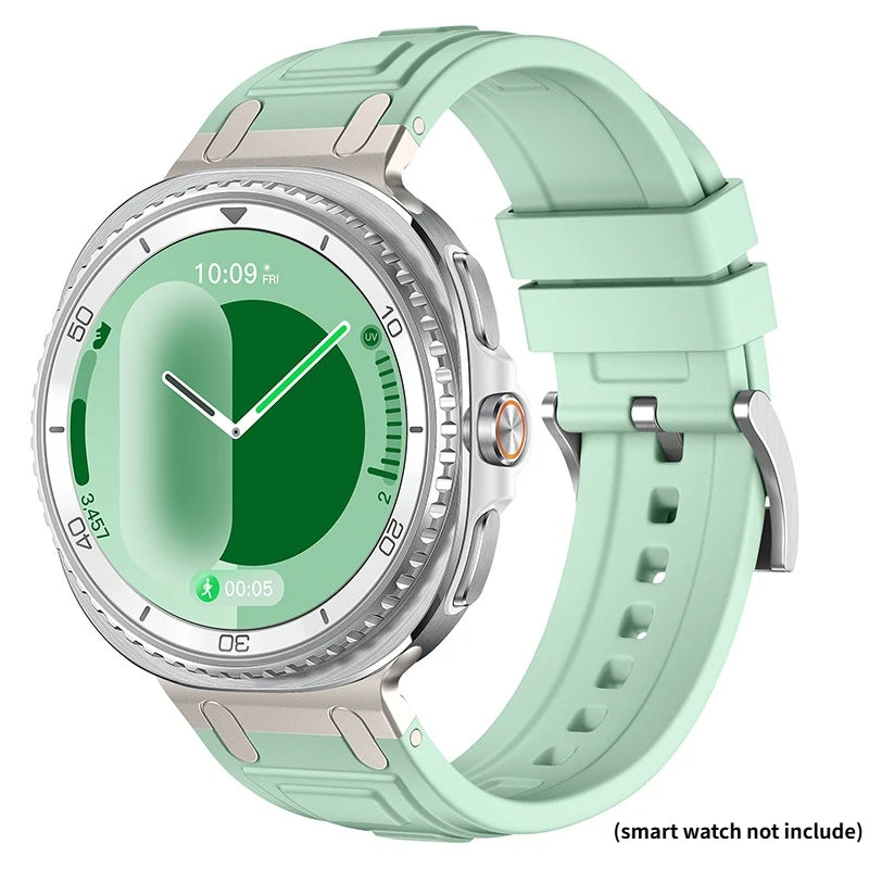 Strap for Samsung Galaxy Watch Watch 9/8 40mm 44mm Sports Silicone Bracelet for Samsung Galaxy Watch 8 Classic 46mm Band Correa Qme Pistachi Galaxy 9 8 44mm
