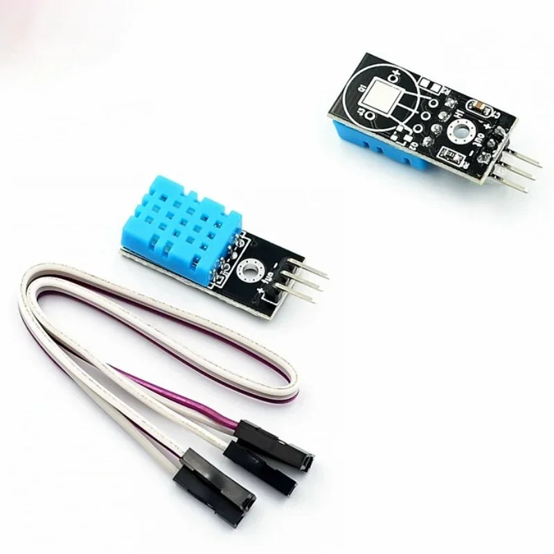 10pcs Temperature and Relative Humidity Sensor DHT11 Module with Cable Smart Human Body Sensors for Diy Kit Fastship Qme 10pcs DHT11 temperature