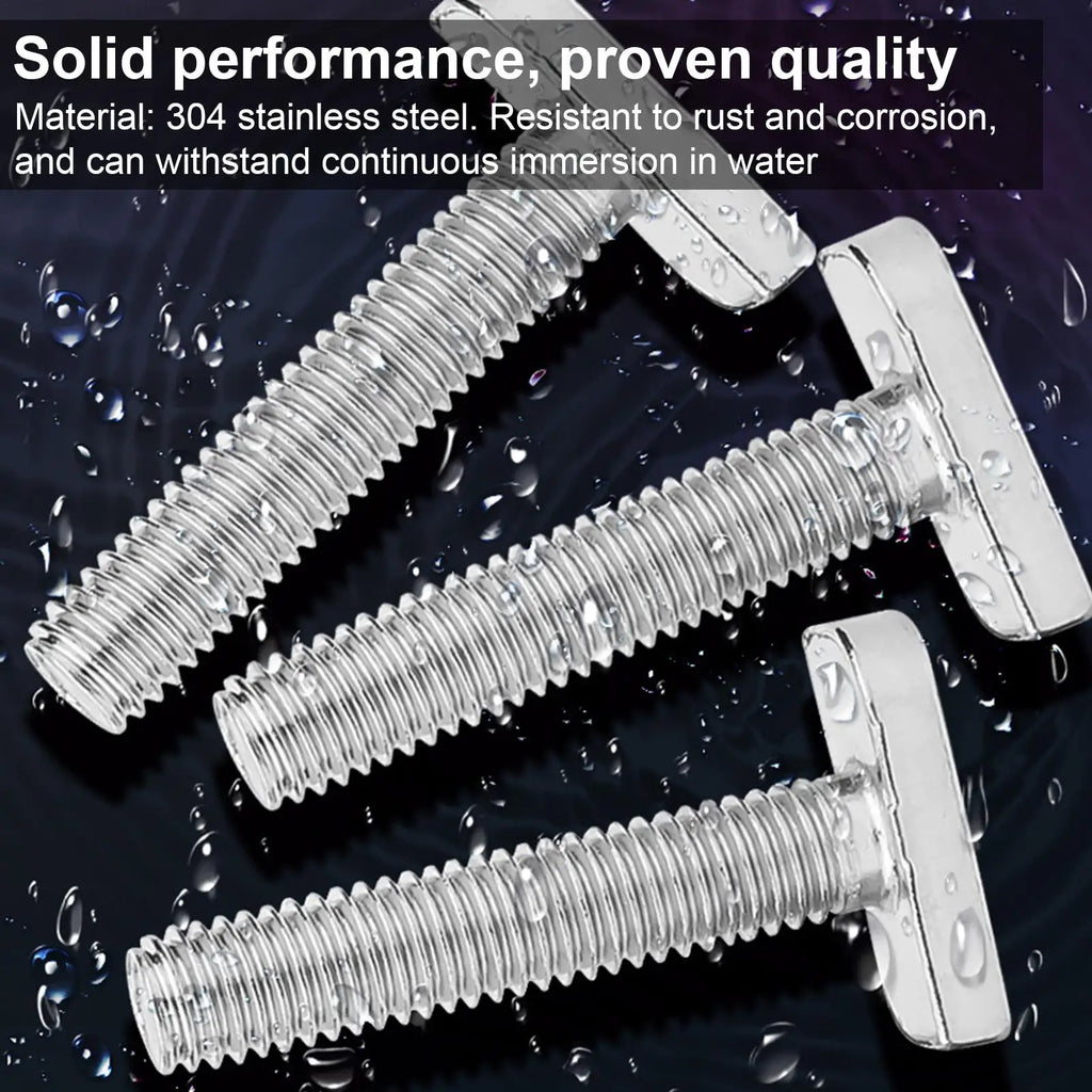 T-slot Bolts Stainless Steel T-shaped Hammer Head Screw Heavy-duty Qme