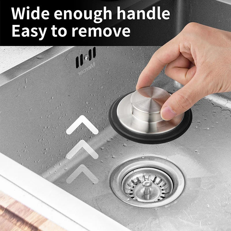 Kitchen sink drain plug cover, garbage disposal plug 3.34-inch drain plug, suitable for standard kitchen sink sizes of 3-1/2 in Qme