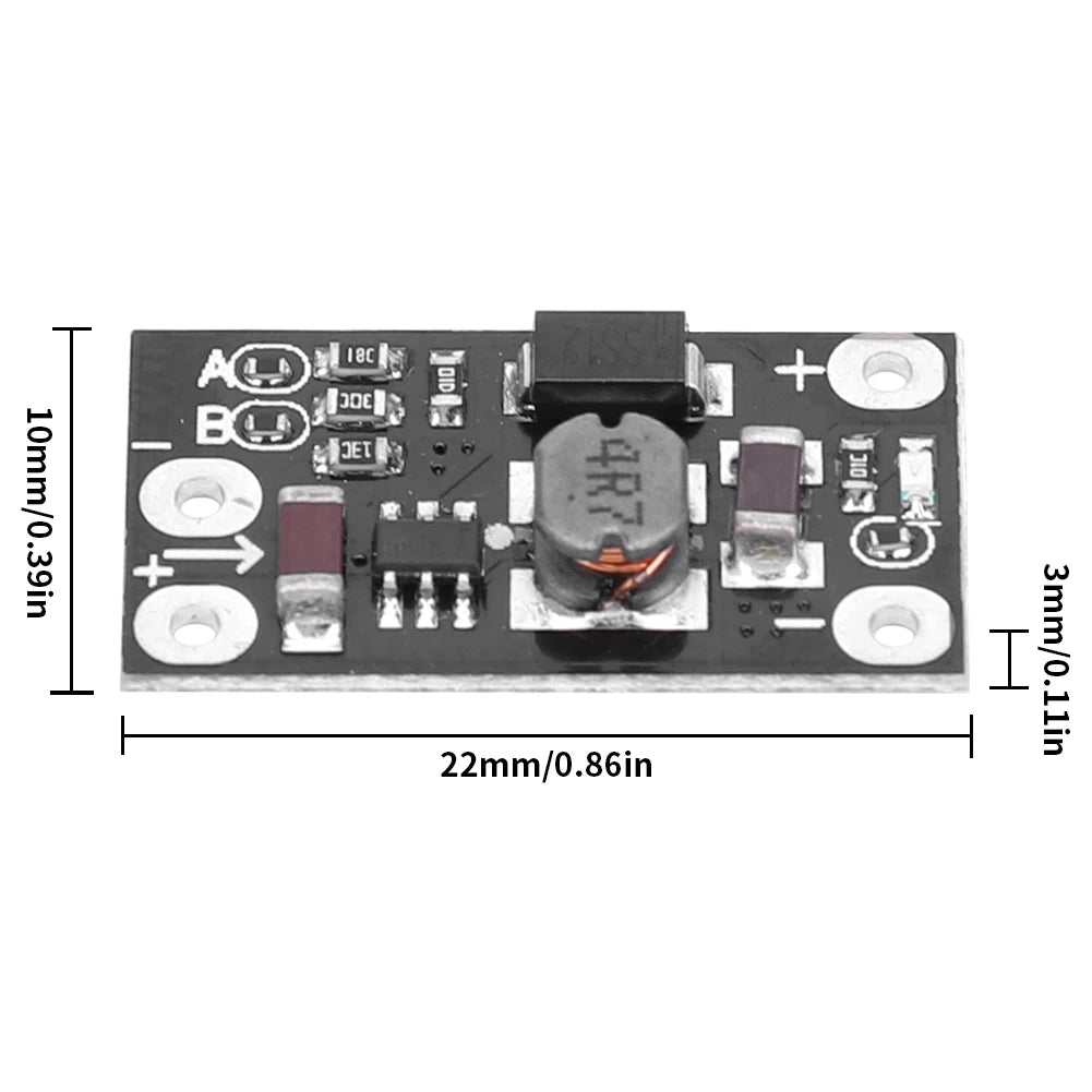 3.7V To 12V Mini DC Boost Converter Board Output 5V/8V/9V/12V DC Step Up Module Voltage Boost Module Step Up Board Qme
