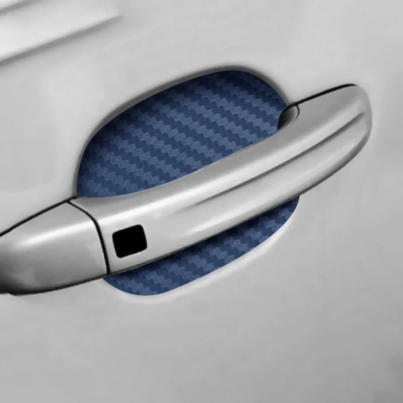 Car door sticker 4-piece set, scratch-proof cover, automatic door handle protective film, external accessories Qme
