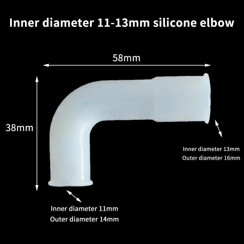 Fish Tank Irrigation Garden Elastic Right Angle Rubber Coupling Qme A5