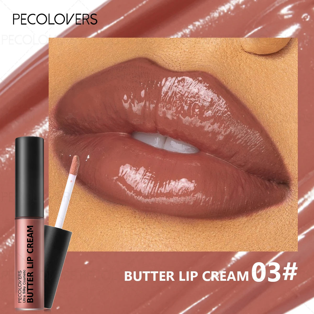 Buttery Short Lip Gloss Moisturizing Lipstick Rendering Suitable Qme 03