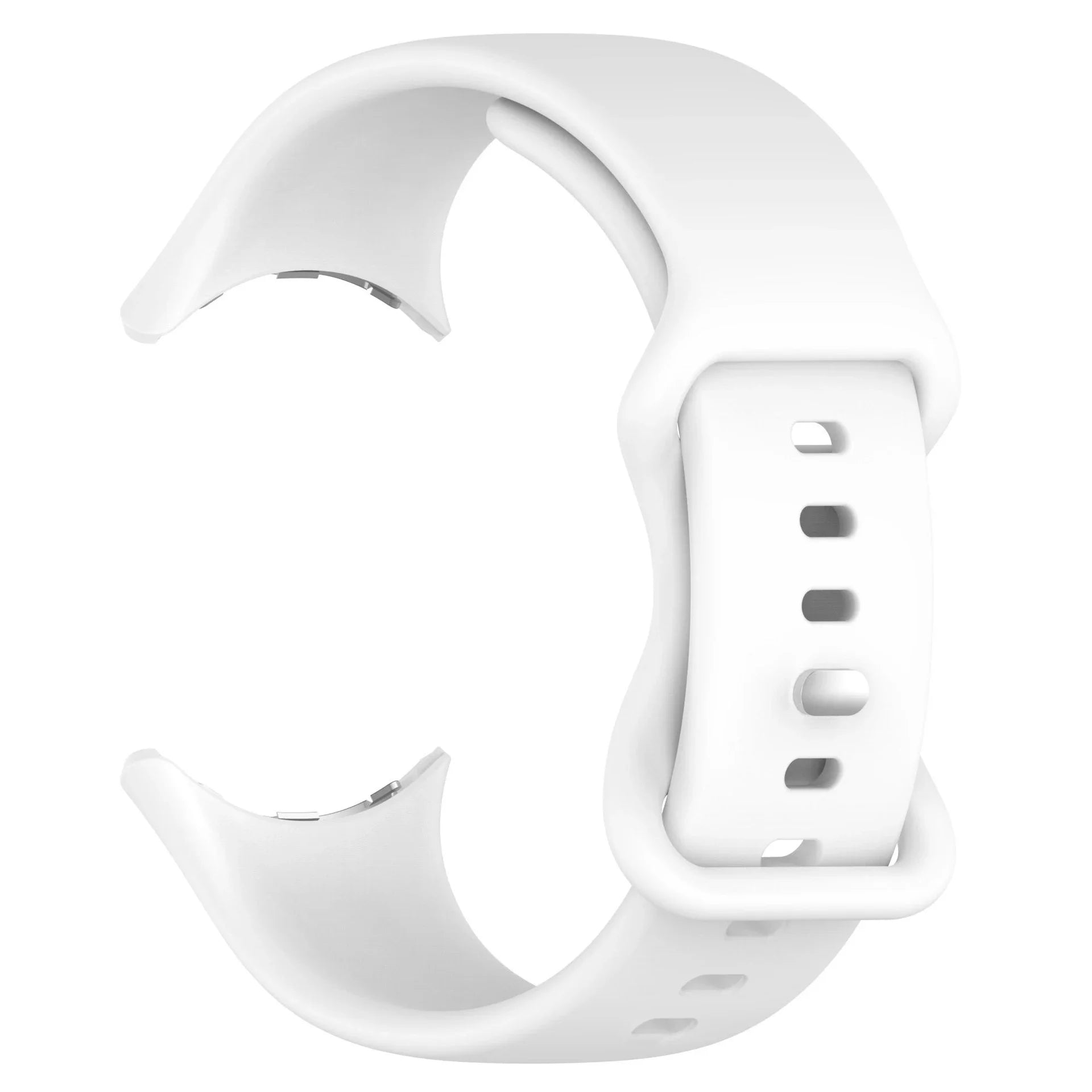 Silicone Strap for Google Pixel Watch 3 41 45mm Butterfly Buckle Sport Bracelet Correa for Google Pixel 2 1 Watch Accessories Qme White Pixel Watch 3 41mm